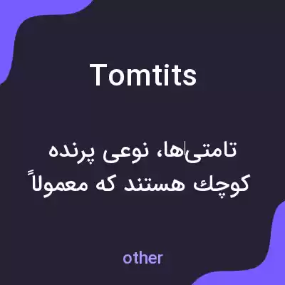 معنی tomtits به فارسی معنی tomtits به فارسی