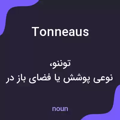معنی tonneaus به فارسی معنی tonneaus به فارسی