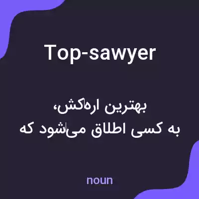 معنی top-sawyer به فارسی معنی top-sawyer به فارسی