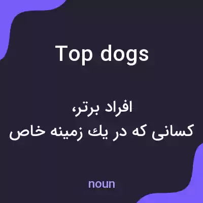معنی top dogs به فارسی