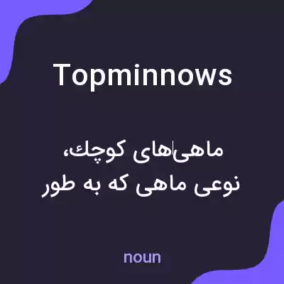 معنی topminnows به فارسی معنی topminnows به فارسی