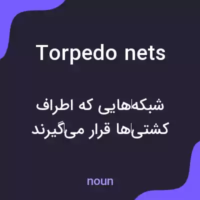 معنی torpedo nets به فارسی معنی torpedo nets به فارسی