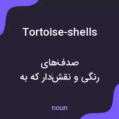 معنی tortoise-shells به فارسی معنی tortoise-shells به فارسی