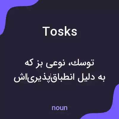 معنی tosks به فارسی