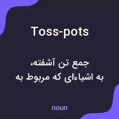 معنی toss-pots به فارسی معنی toss-pots به فارسی
