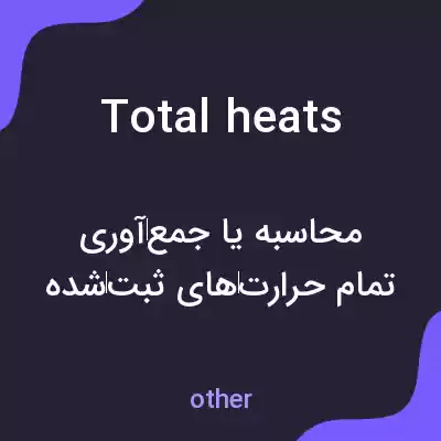 معنی total heats به فارسی