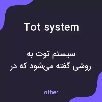 معنی tot system به فارسی