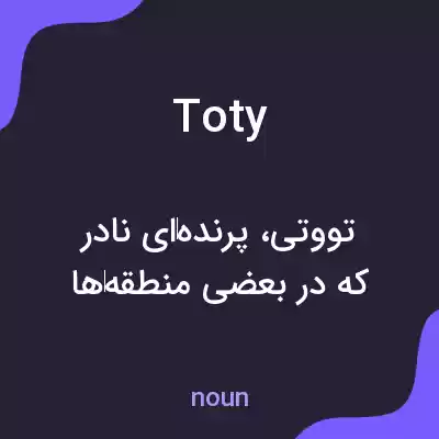 معنی toty به فارسی معنی toty به فارسی