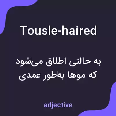 معنی tousle-haired به فارسی معنی tousle-haired به فارسی