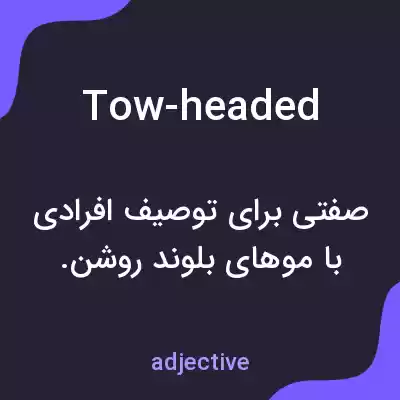 معنی tow-headed به فارسی معنی tow-headed به فارسی