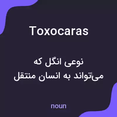 معنی toxocaras به فارسی معنی toxocaras به فارسی