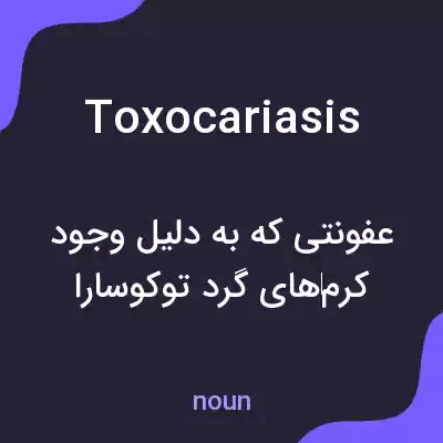 معنی toxocariasis به فارسی معنی toxocariasis به فارسی