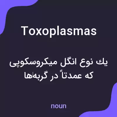 معنی toxoplasmas به فارسی معنی toxoplasmas به فارسی