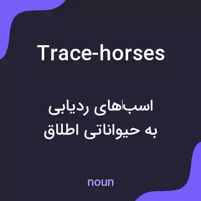 معنی trace-horses به فارسی معنی trace-horses به فارسی