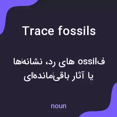 معنی trace fossils به فارسی معنی trace fossils به فارسی