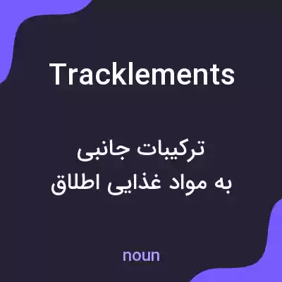 معنی tracklements به فارسی معنی tracklements به فارسی