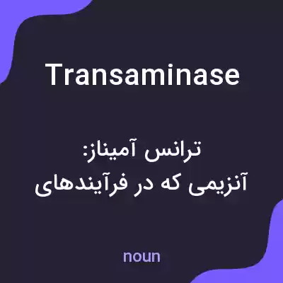 معنی transaminase به فارسی معنی transaminase به فارسی