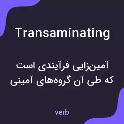 معنی transaminating به فارسی معنی transaminating به فارسی
