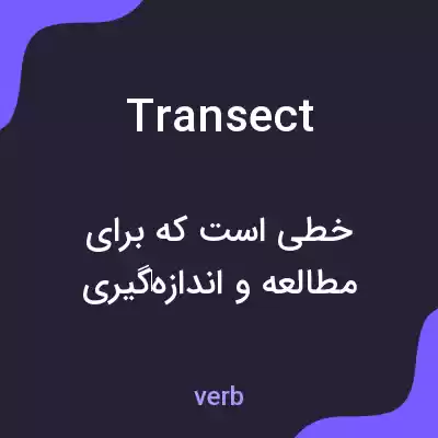 معنی transect به فارسی معنی transect به فارسی