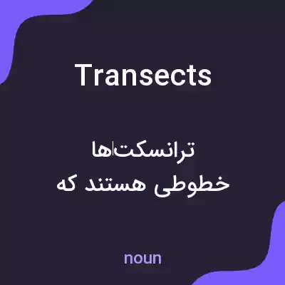 معنی transects به فارسی معنی transects به فارسی
