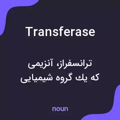 معنی transferase به فارسی
