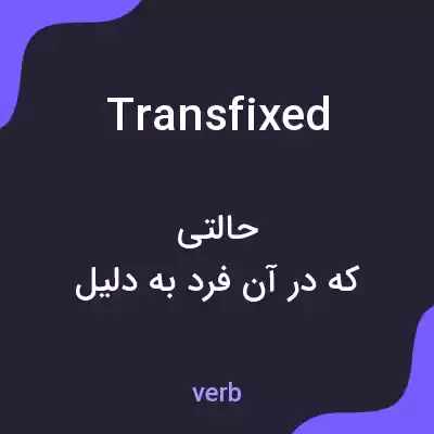 معنی transfixed به فارسی معنی transfixed به فارسی