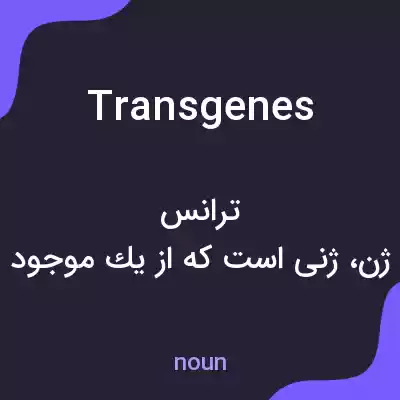 معنی transgenes به فارسی معنی transgenes به فارسی