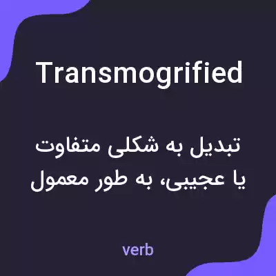 معنی transmogrified به فارسی معنی transmogrified به فارسی