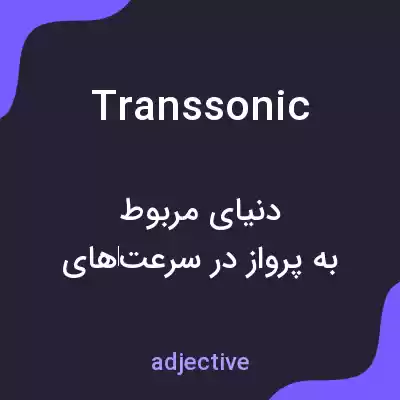 معنی transsonic به فارسی معنی transsonic به فارسی