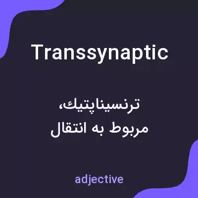 معنی transsynaptic به فارسی معنی transsynaptic به فارسی