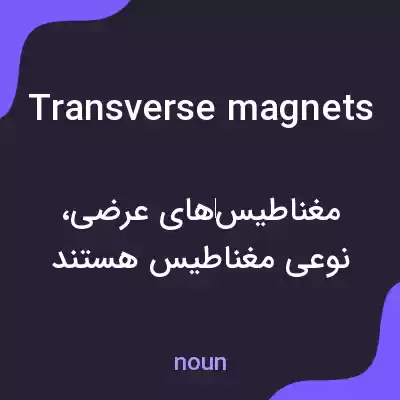 معنی transverse magnets به فارسی معنی transverse magnets به فارسی
