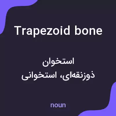 معنی trapezoid bone به فارسی معنی trapezoid bone به فارسی