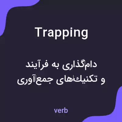 معنی trapping به فارسی معنی trapping به فارسی