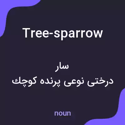 معنی tree-sparrow به فارسی معنی tree-sparrow به فارسی