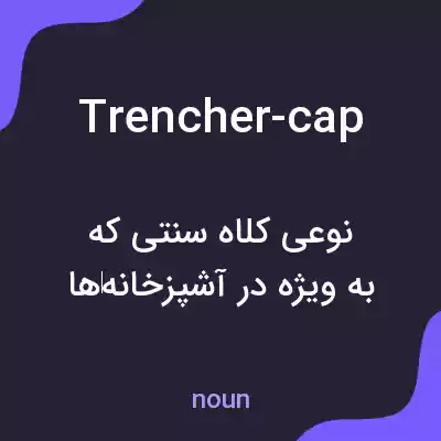 معنی trencher-cap به فارسی معنی trencher-cap به فارسی