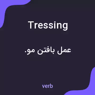 معنی tressing به فارسی معنی tressing به فارسی