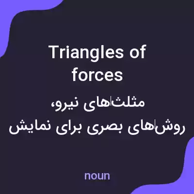 معنی triangles of forces به فارسی معنی triangles of forces به فارسی
