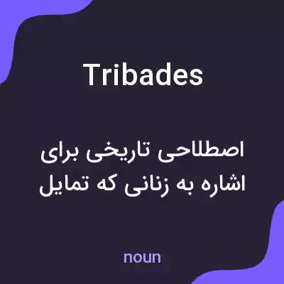 معنی tribades به فارسی معنی tribades به فارسی