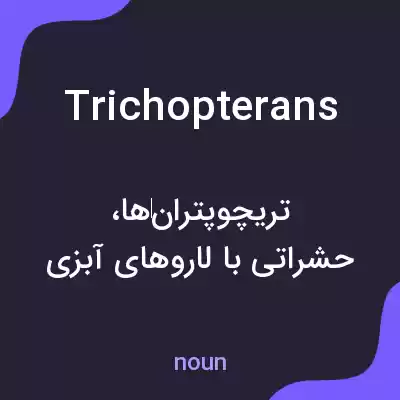 معنی trichopterans به فارسی معنی trichopterans به فارسی
