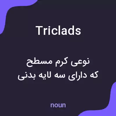 معنی triclads به فارسی معنی triclads به فارسی
