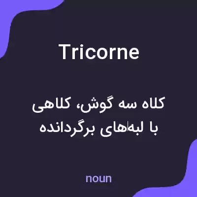 معنی tricorne به فارسی معنی tricorne به فارسی