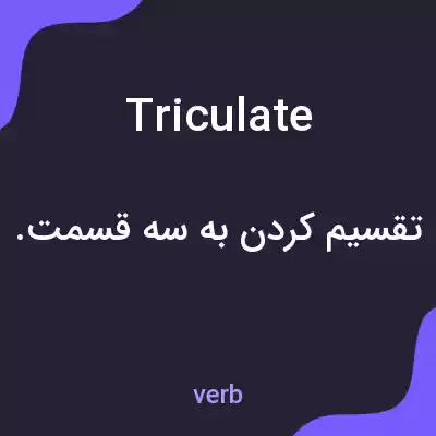 معنی triculate به فارسی معنی triculate به فارسی
