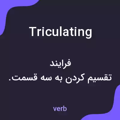 معنی triculating به فارسی معنی triculating به فارسی