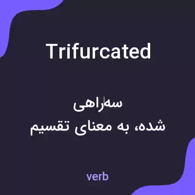 معنی trifurcated به فارسی معنی trifurcated به فارسی