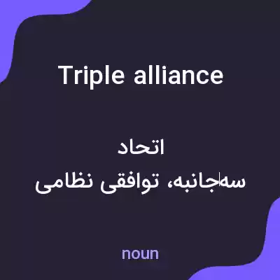 معنی triple alliance به فارسی معنی triple alliance به فارسی