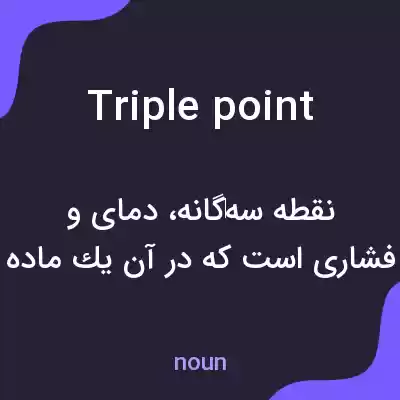 معنی triple point به فارسی معنی triple point به فارسی