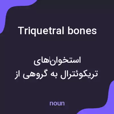 معنی triquetral bones به فارسی