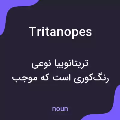 معنی tritanopes به فارسی معنی tritanopes به فارسی