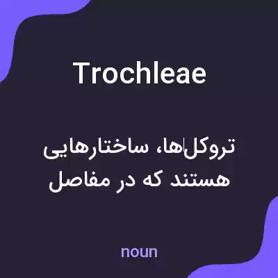 معنی trochleae به فارسی معنی trochleae به فارسی