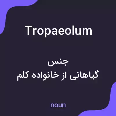 معنی tropaeolum به فارسی معنی tropaeolum به فارسی